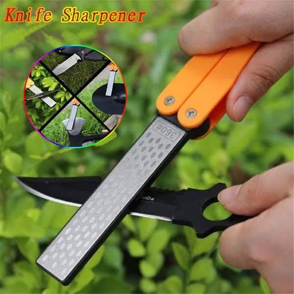 Double Sided Folded Pocket Sharpener Diamond Knife Sharpening Outdoor by DailySale