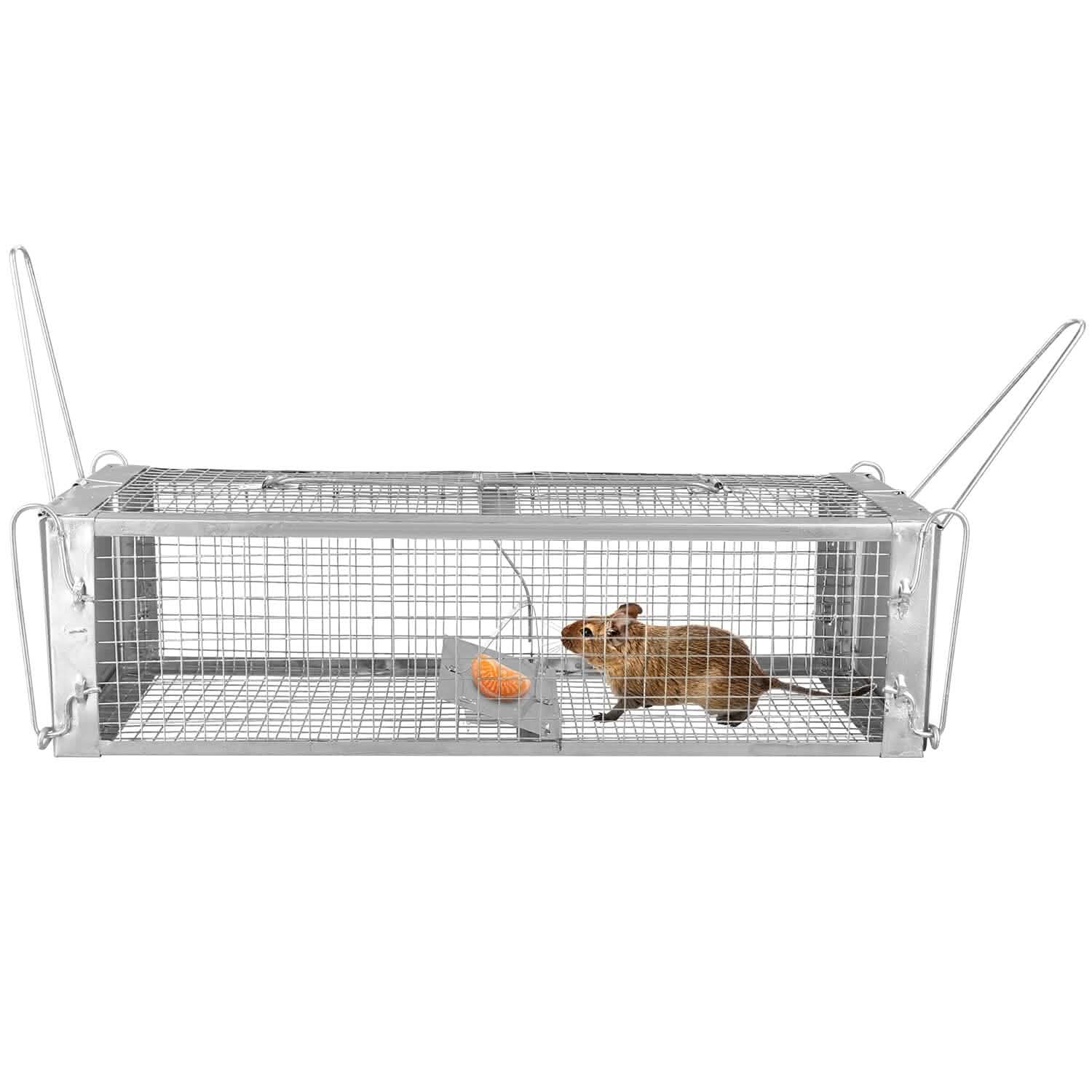Dual Door Rat Trap Cage Humane with 2 Detachable U Shape Rod by DailySale