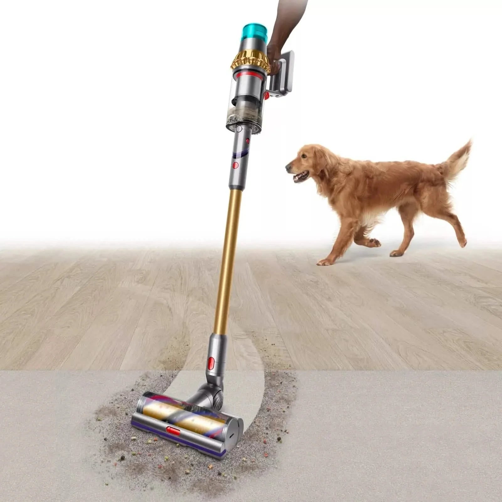 Dyson V15 Detect Absolute Stick Vacuum Cleaner HEPA Filtration - Gold (447294-01) by DailySale