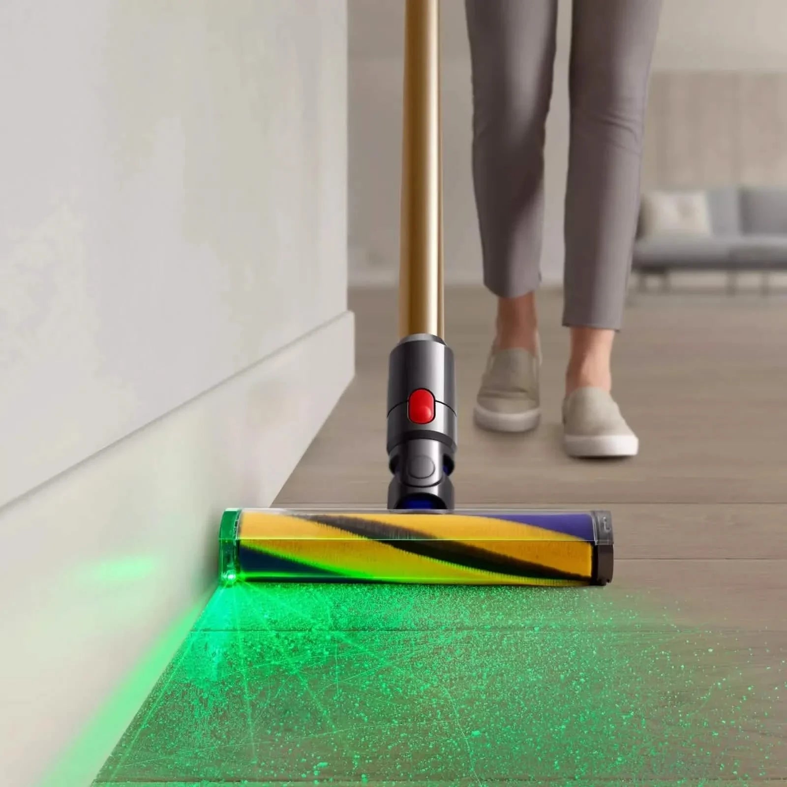 Dyson V15 Detect Absolute Stick Vacuum Cleaner HEPA Filtration - Gold (447294-01) by DailySale