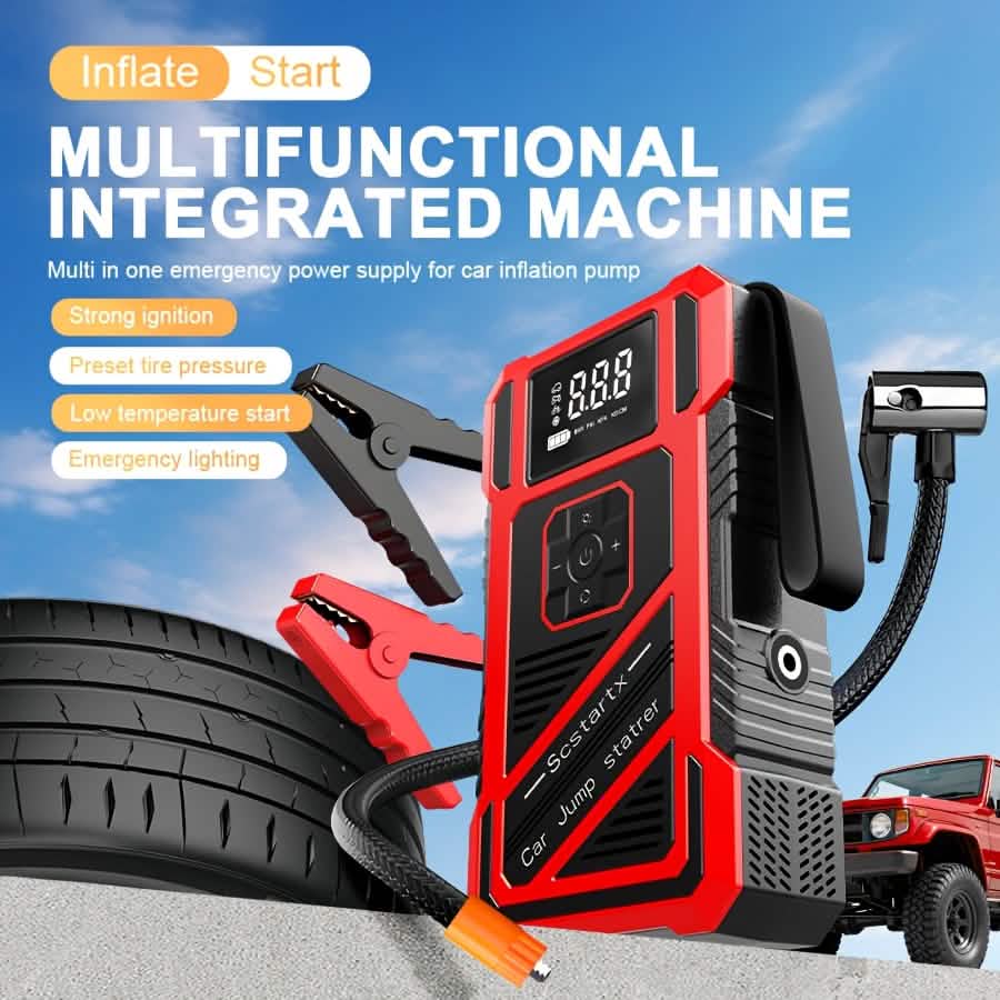 3000A 21V Car Jump Starter & 150PSI Tire Inflator 2-in-1 Portable Compressor by DailySale