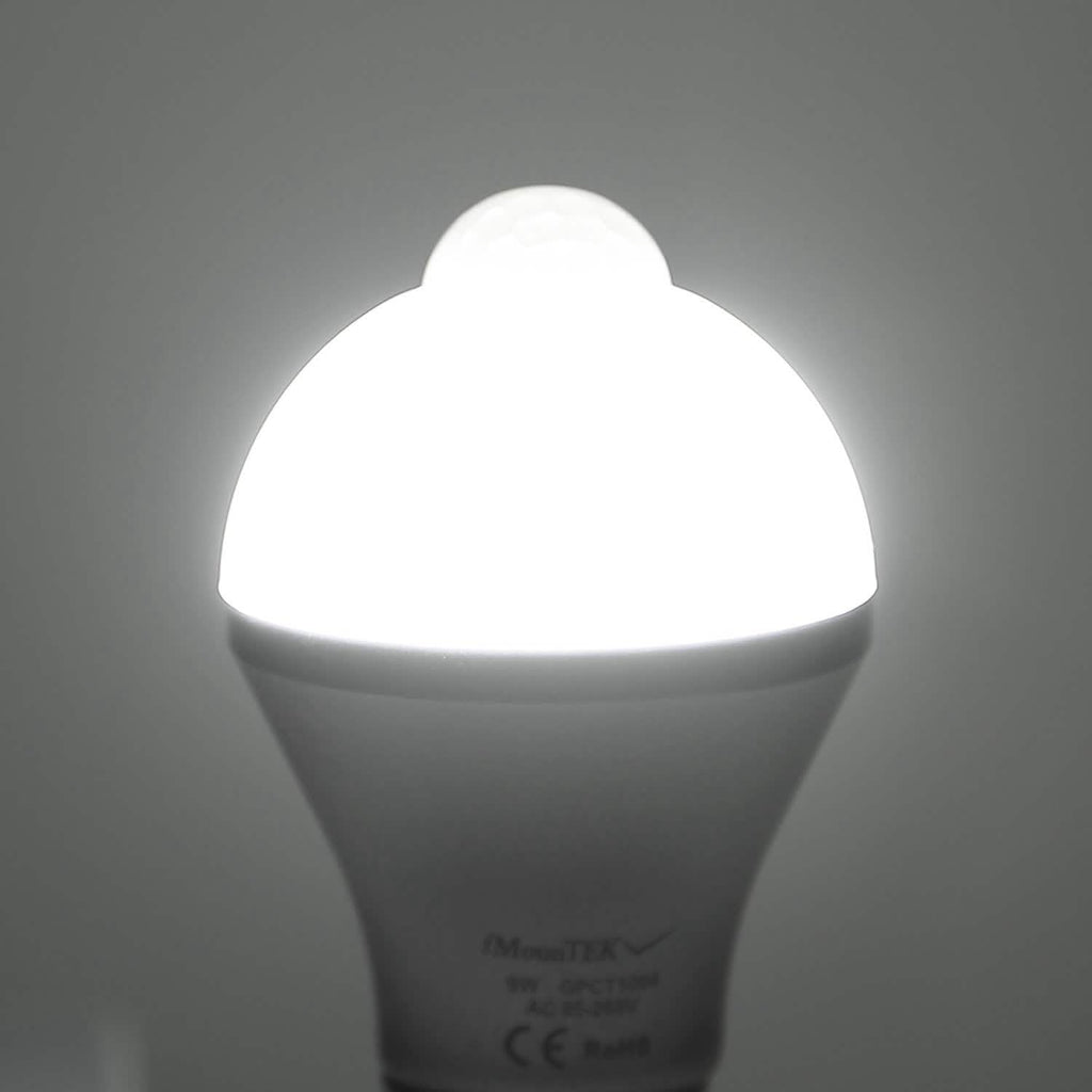 E27 Motion Sensor Light Bulb 1000LM 6500K Dust to Dawn Automatic by DailySale