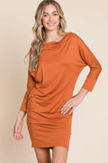 Culture Code Full Size Dolman Sleeve Mini Dress Style by Selvanelle