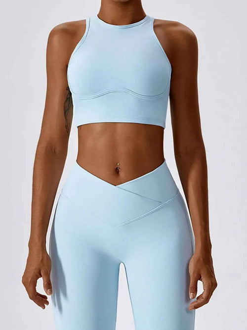 Basic Bae Cutout Racerback Active Tank by Wild and Free Boutique
