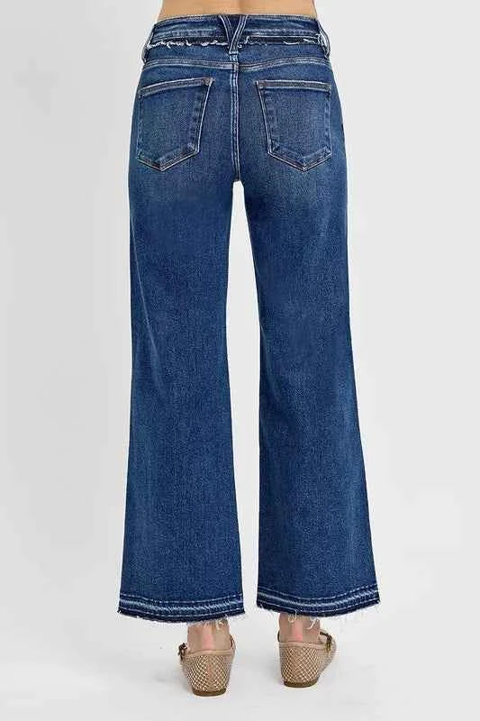 RISEN Full Size Tummy Control Bootcut Jeans Plus Size