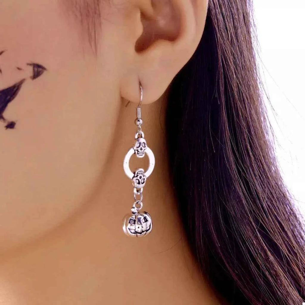 Pumpkin Halloween Dangle Earrings