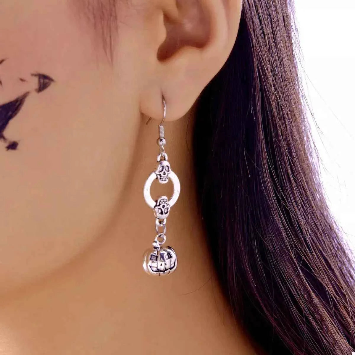 Pumpkin Halloween Dangle Earrings