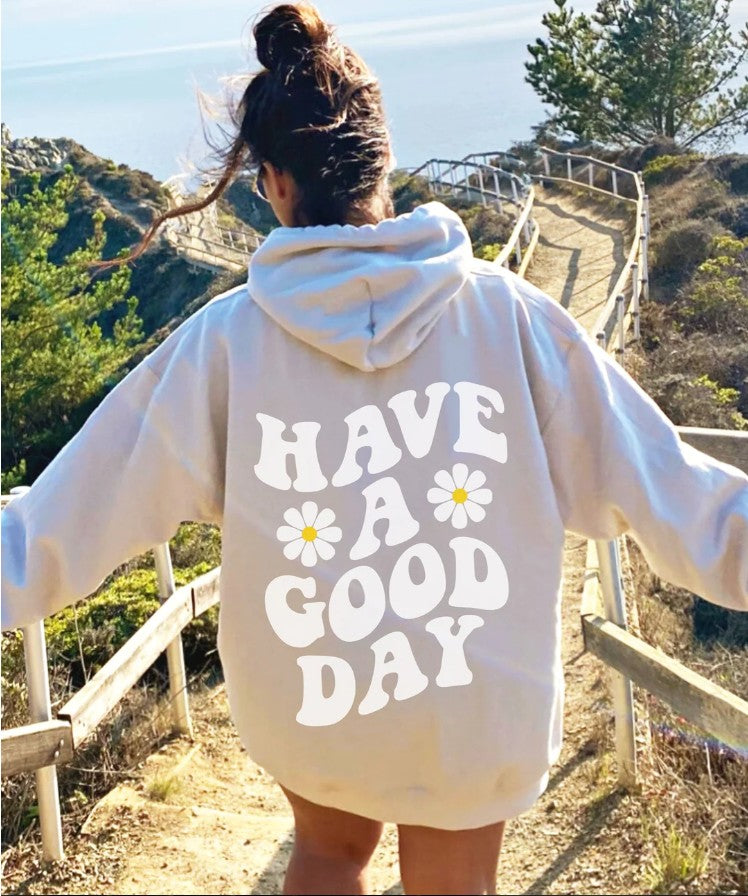 Spring And Autumn Men's Women's Hoodie Flower Print Casual Hoodie See size chart under “more details”