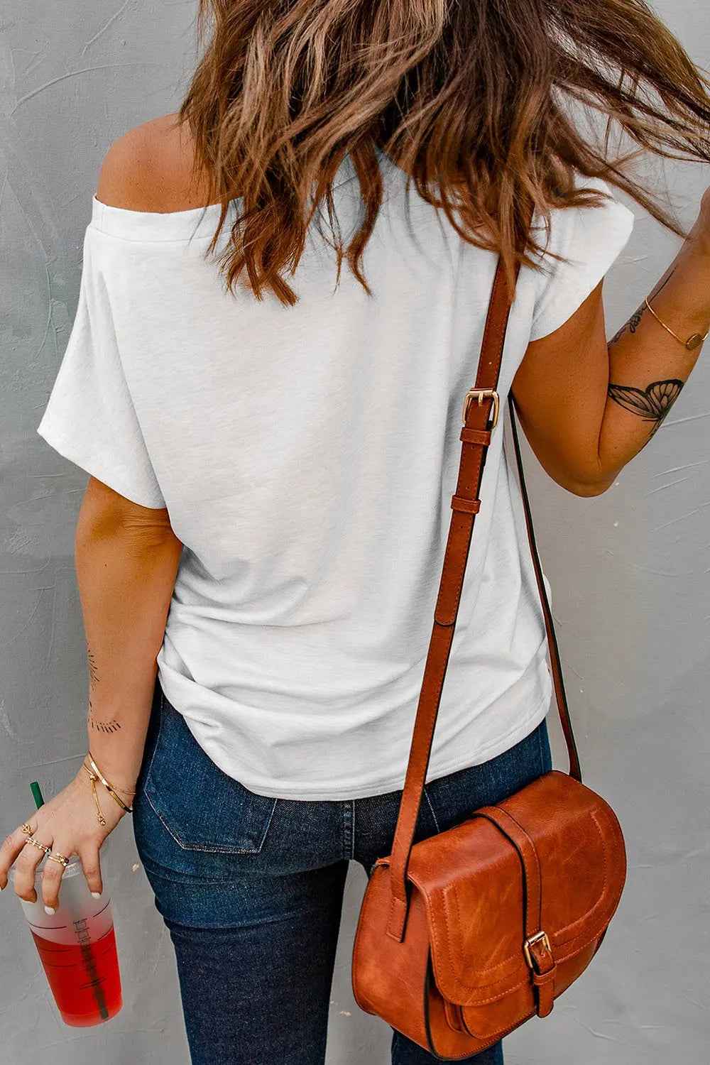 Sequin Lucky Clover Boat Neck T Shirt