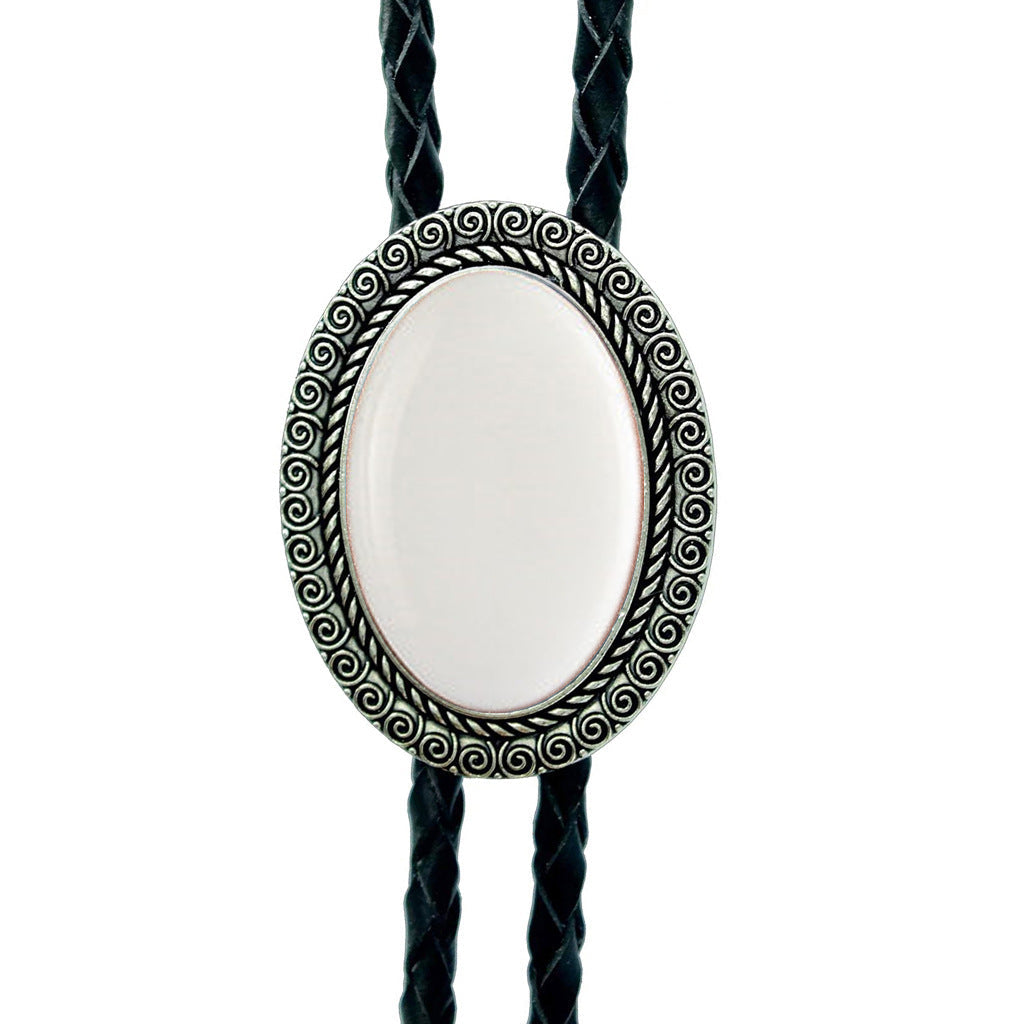 Jade Gem Bolo Tie Polo Neckline Rope Necklace