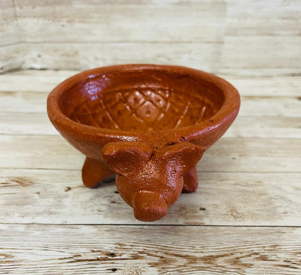 Authentic Mexican Molcajete Terra Cota Molcajete Mexicano de Barro by Chica Mexico