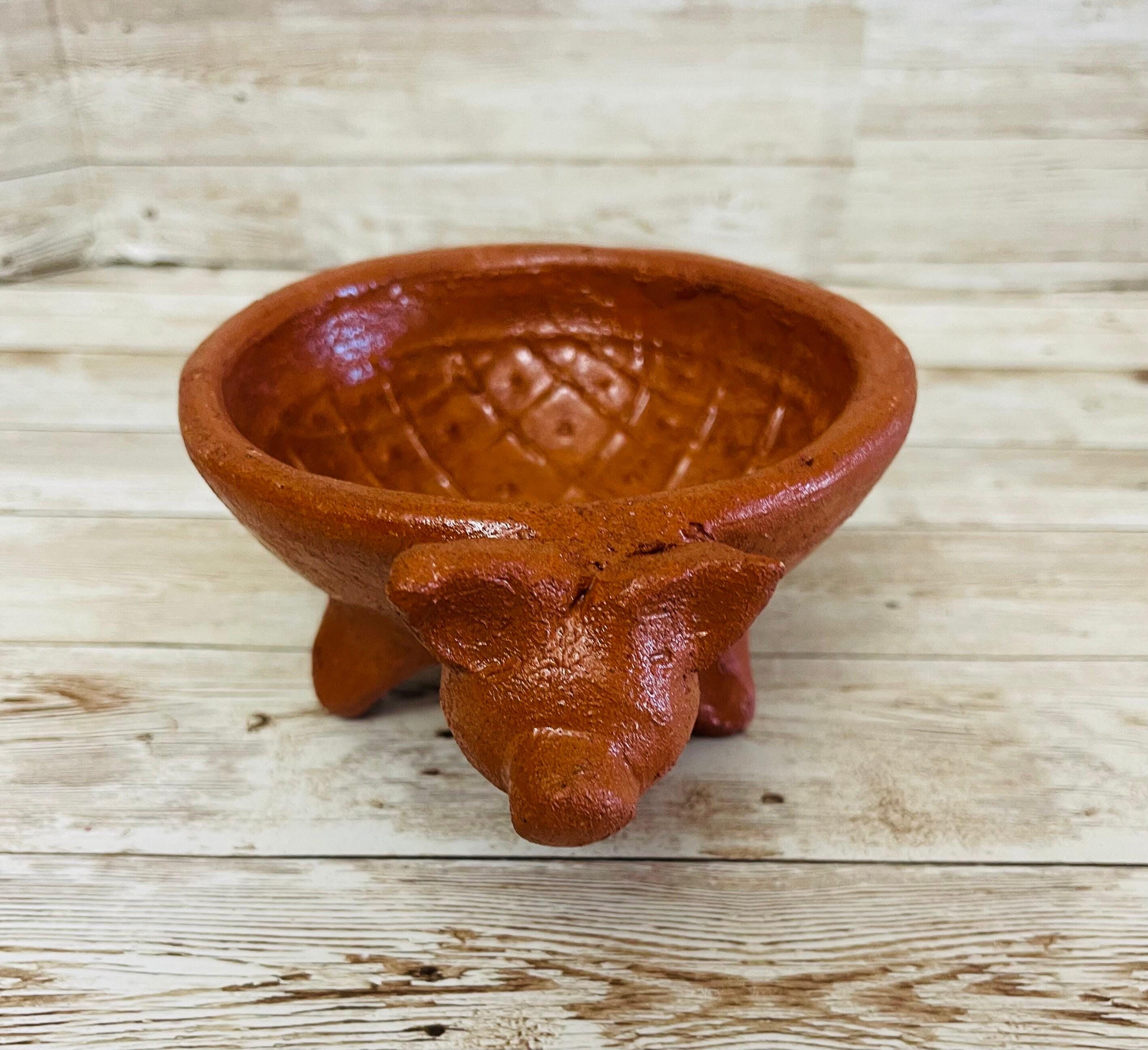 Authentic Mexican Molcajete Terra Cota Molcajete Mexicano de Barro by Chica Mexico