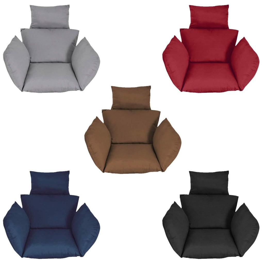 Egg Chair Hanging Basket Seat Cushion with Headrest by DailySale
