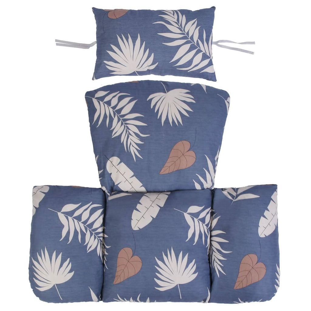 Egg Chair Hanging Basket Seat Soft Cushion with Headrest by DailySale