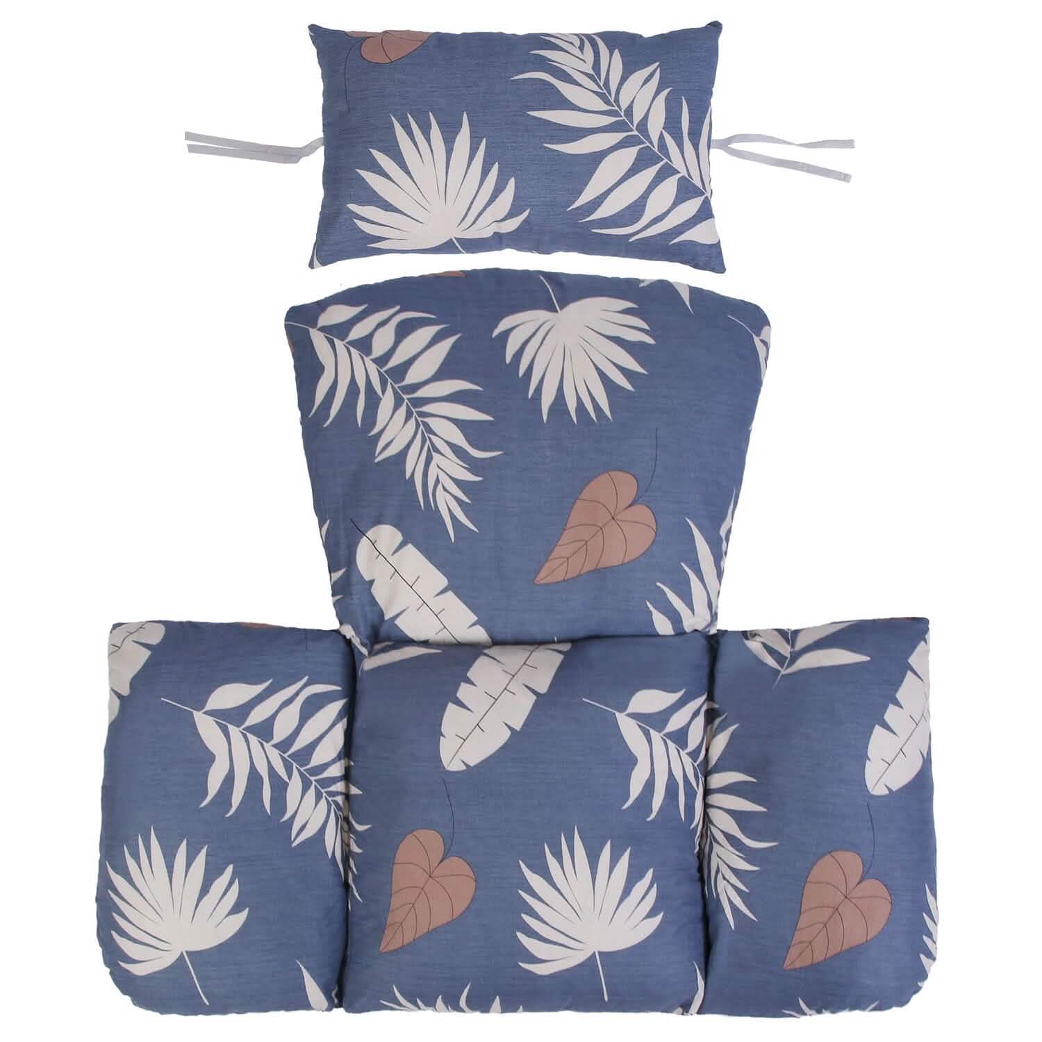 Egg Chair Hanging Basket Seat Soft Cushion with Headrest by DailySale