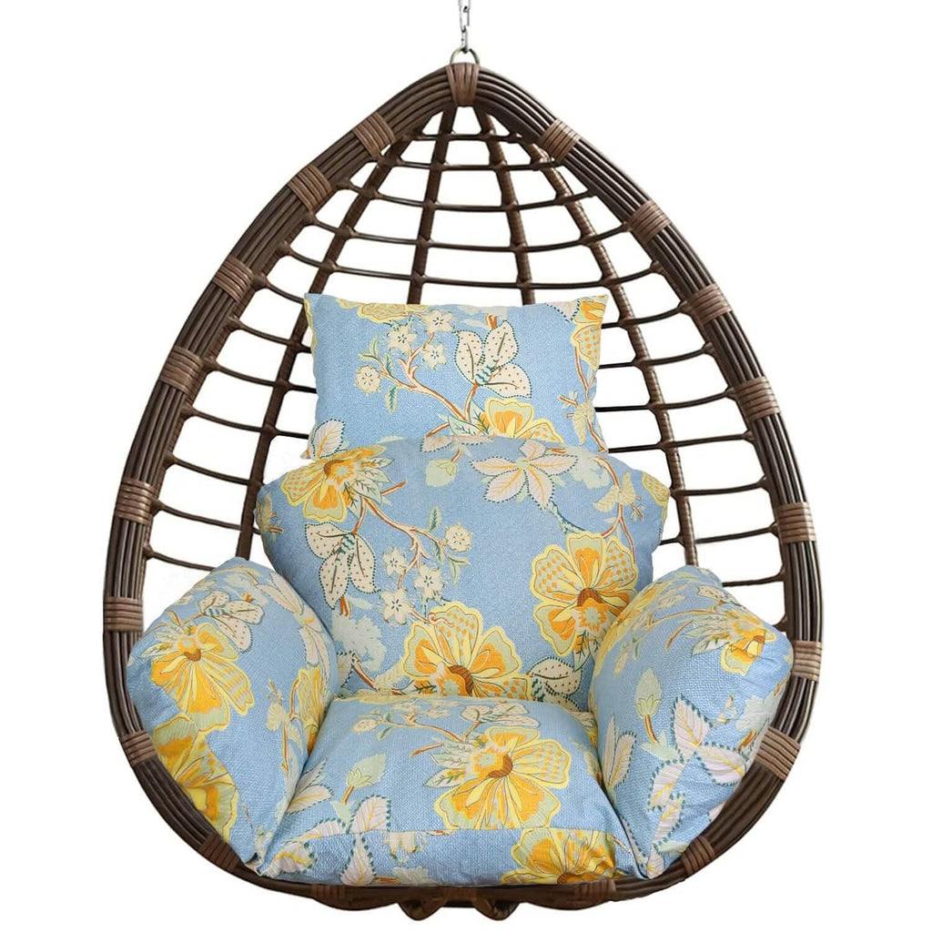 Egg Chair Hanging Basket Seat Soft Cushion with Headrest by DailySale
