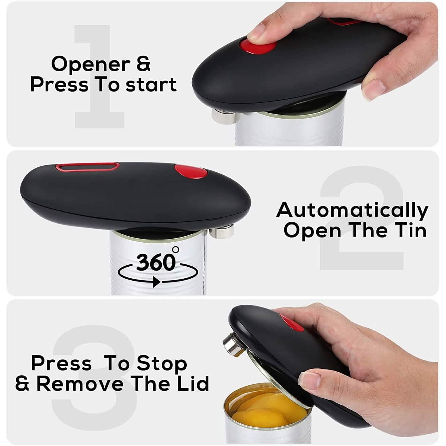 Electric Can Opener with One-Touch On & Off by DailySale