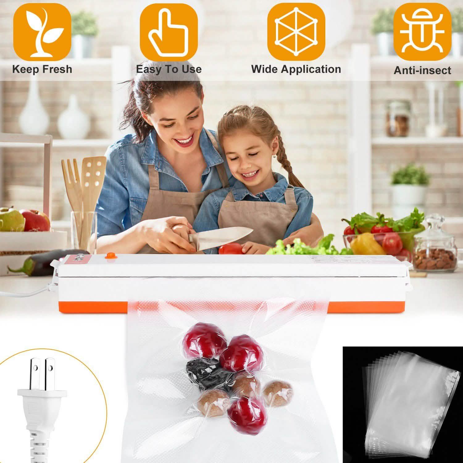 Electric Food Vacuum Sealer Machine by DailySale