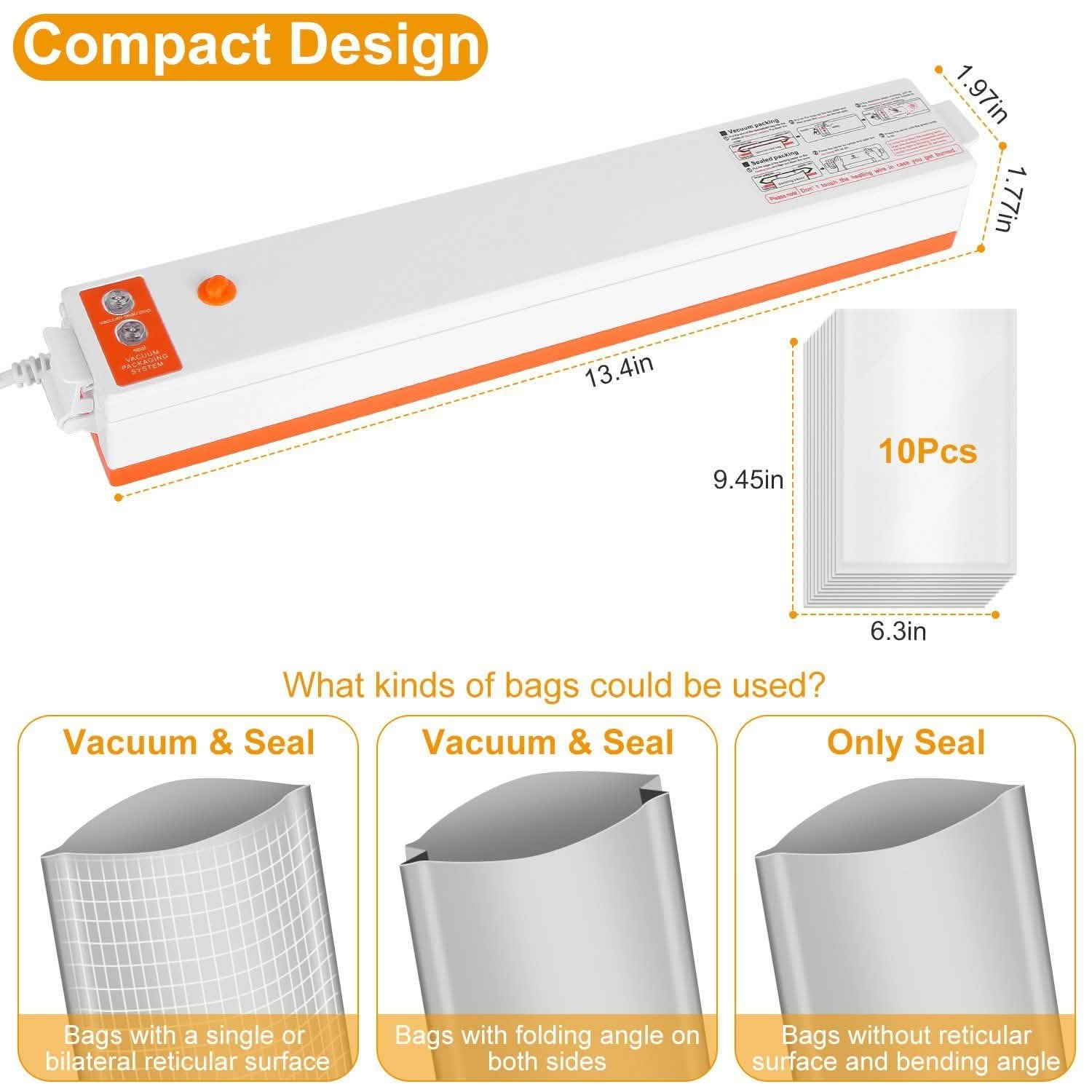 Electric Food Vacuum Sealer Machine by DailySale