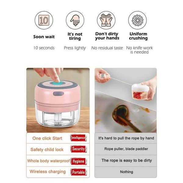 Electric Garlic Mini Crusher by DailySale