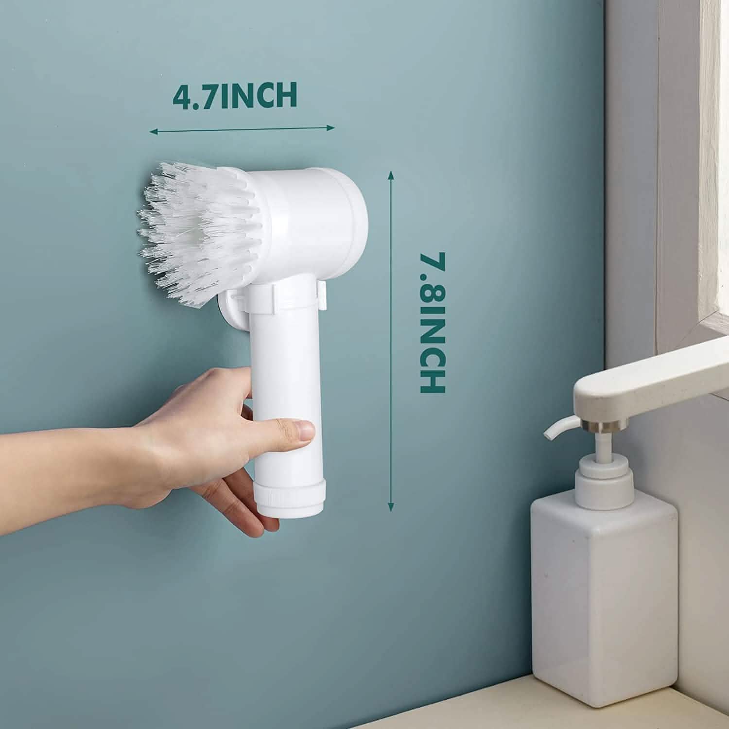 Electric Spin Scrubber Electric Cleaning Brush with 3 Brush Heads by DailySale