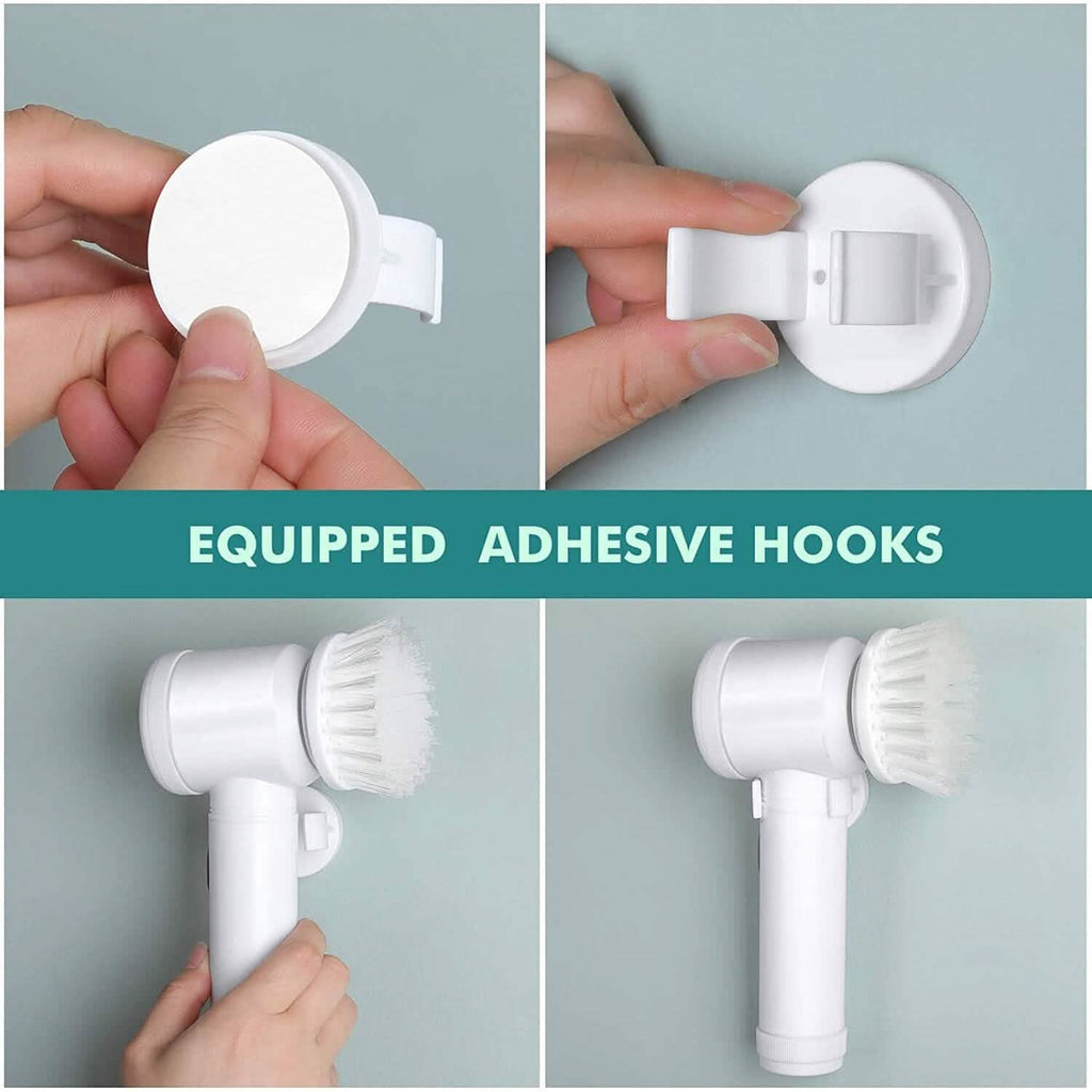 Electric Spin Scrubber Electric Cleaning Brush with 3 Brush Heads by DailySale