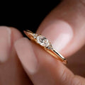 Elegant Gold-Plated Ring with Sparkling Zirconia by DailySale