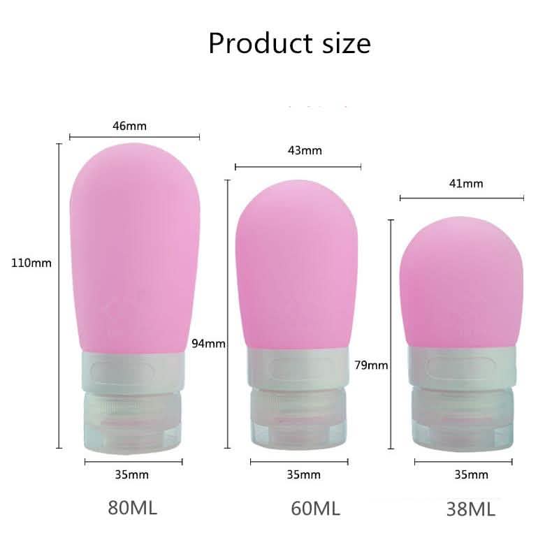 Empty Silicone Portable Travel Packing Press Bottle by DailySale