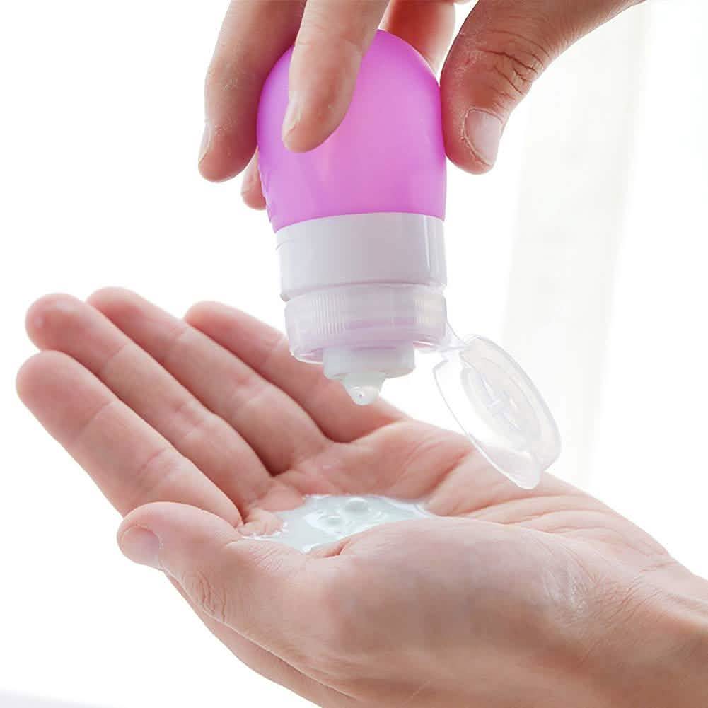 Empty Silicone Portable Travel Packing Press Bottle by DailySale
