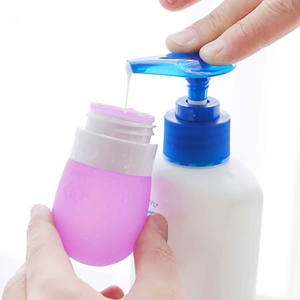 Empty Silicone Portable Travel Packing Press Bottle by DailySale