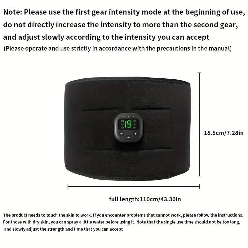 Ems Muscle Stimulator 6 Massage Modes Abdominal Pulse Trainer by DailySale