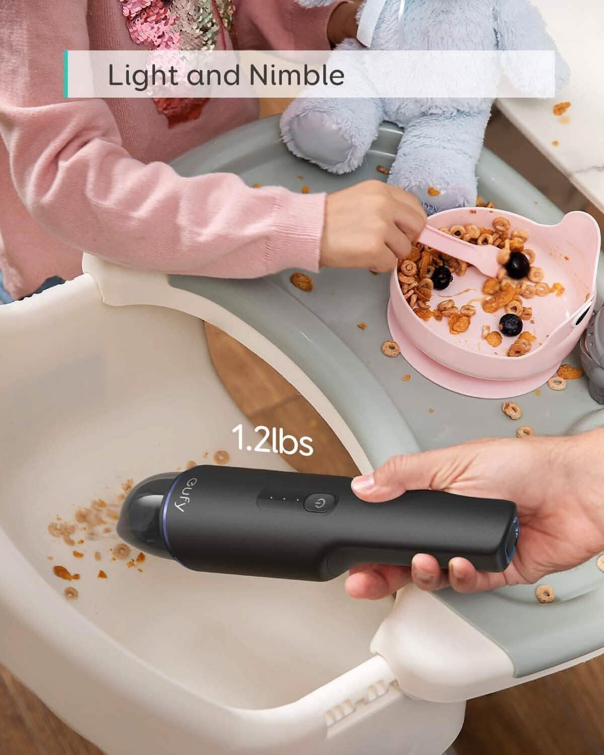 eufy by Anker, HomeVac H11, Cordless Handheld Vacuum Cleaner, Ultra-Lightweight (Refurbished) by DailySale