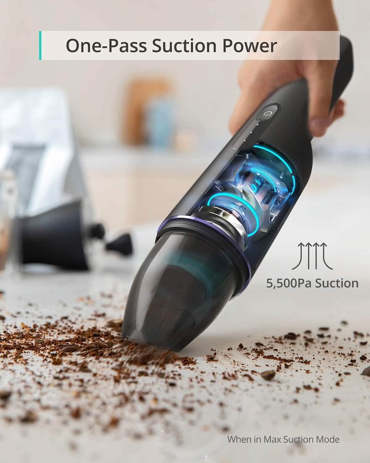 eufy by Anker, HomeVac H11, Cordless Handheld Vacuum Cleaner, Ultra-Lightweight (Refurbished) by DailySale