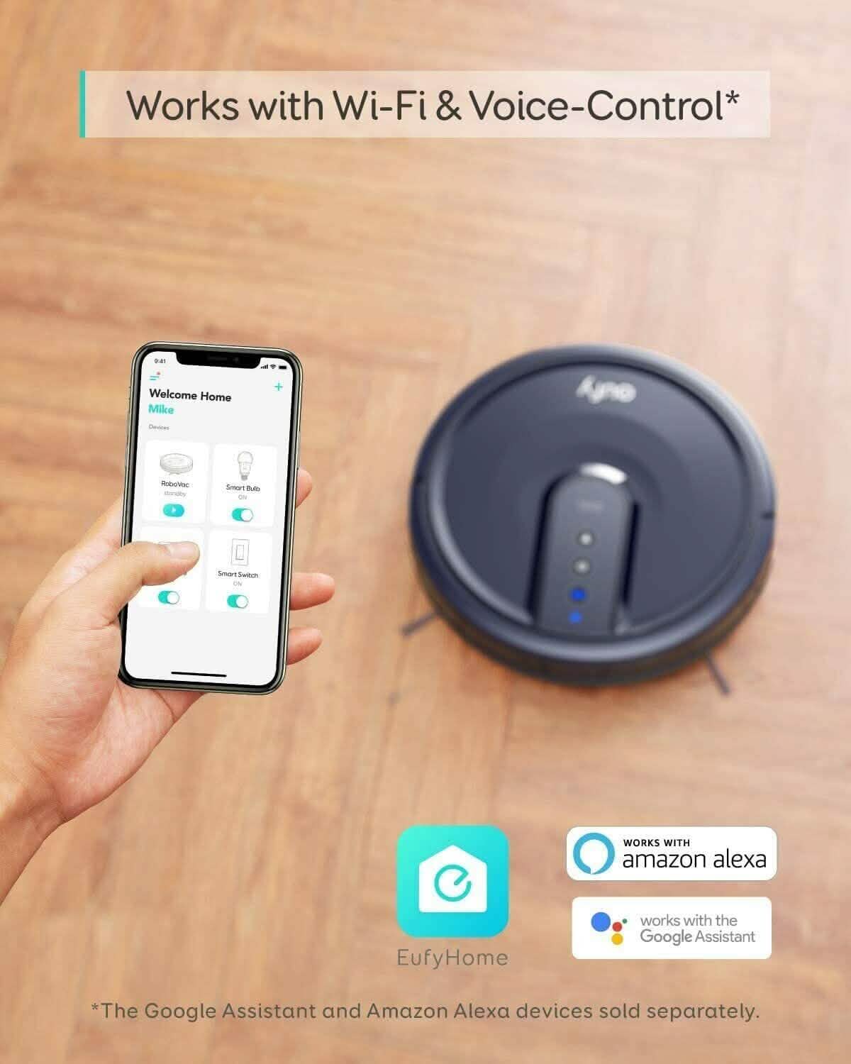 eufy RoboVac 25C Robotic Vacuum Cleaner Wi-Fi Smart Robot (Refurbished) by DailySale