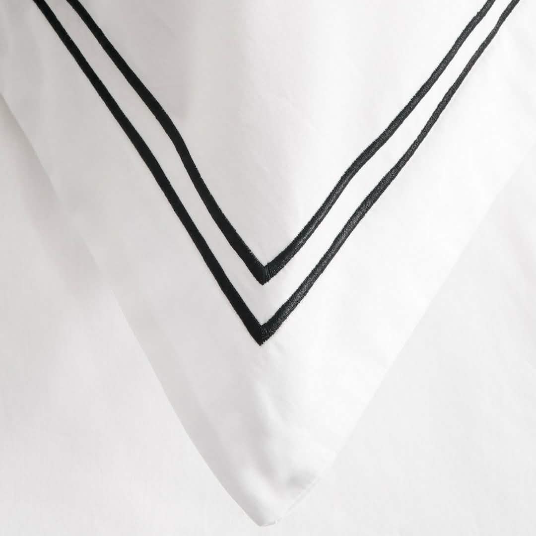 Exquisite Hotel Satin Stitched 100% Cotton Percale Duvet Set by DailySale