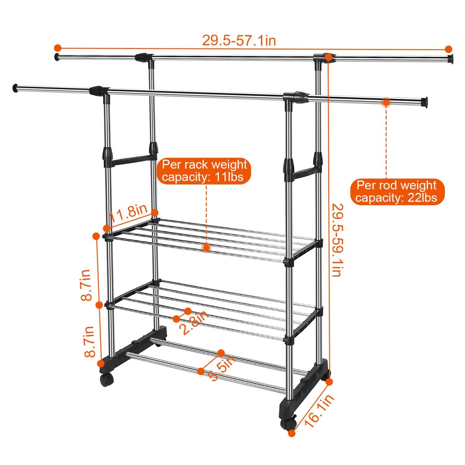 Extendable Garment Hanging Rack by DailySale