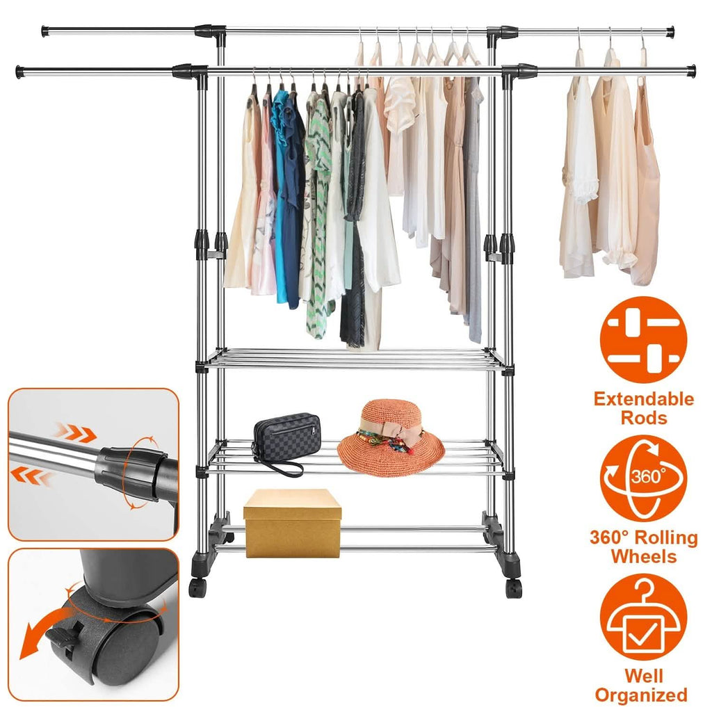 Extendable Garment Hanging Rack by DailySale