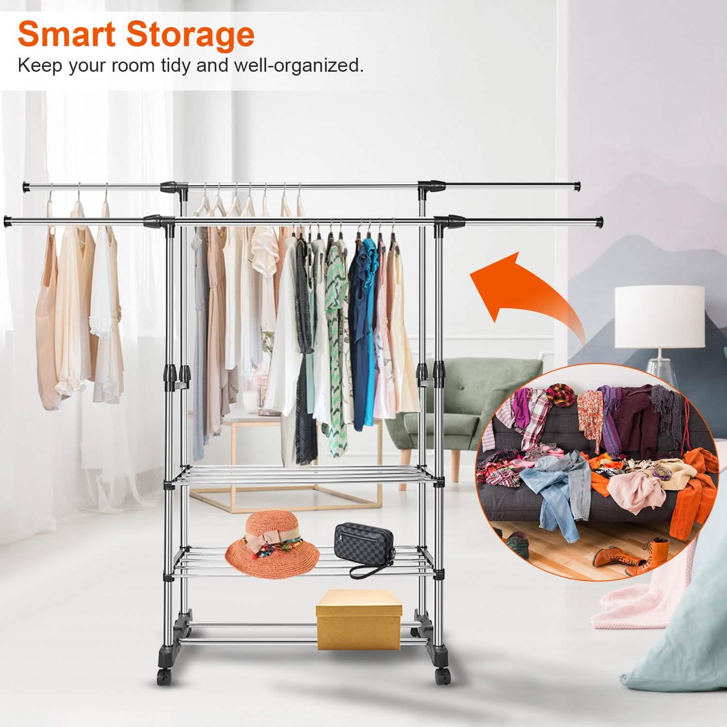 Extendable Garment Hanging Rack by DailySale