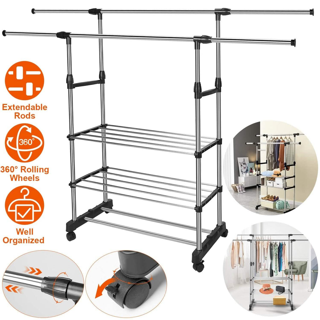 Extendable Garment Hanging Rack by DailySale