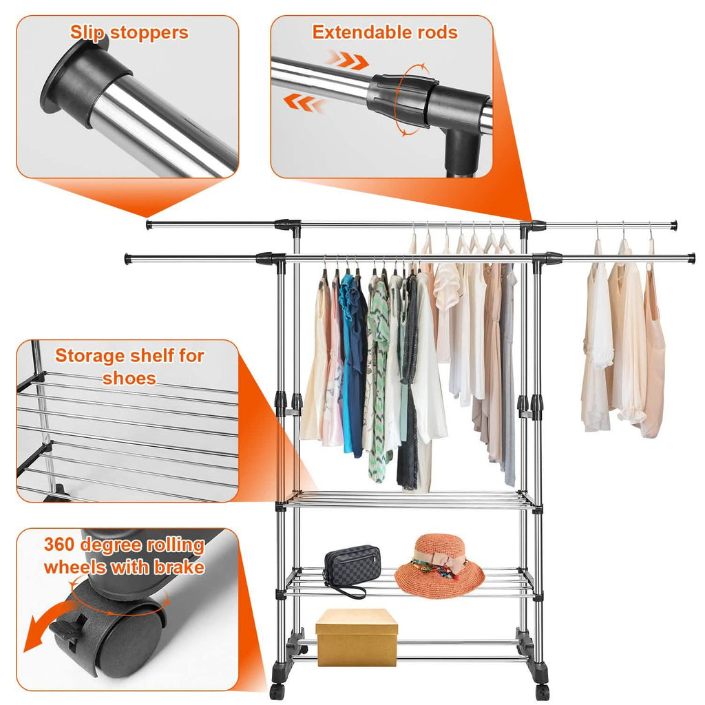 Extendable Garment Hanging Rack by DailySale