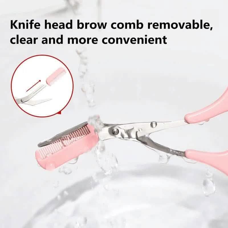 Eyebrow Trimmer Scissors with Comb by DailySale