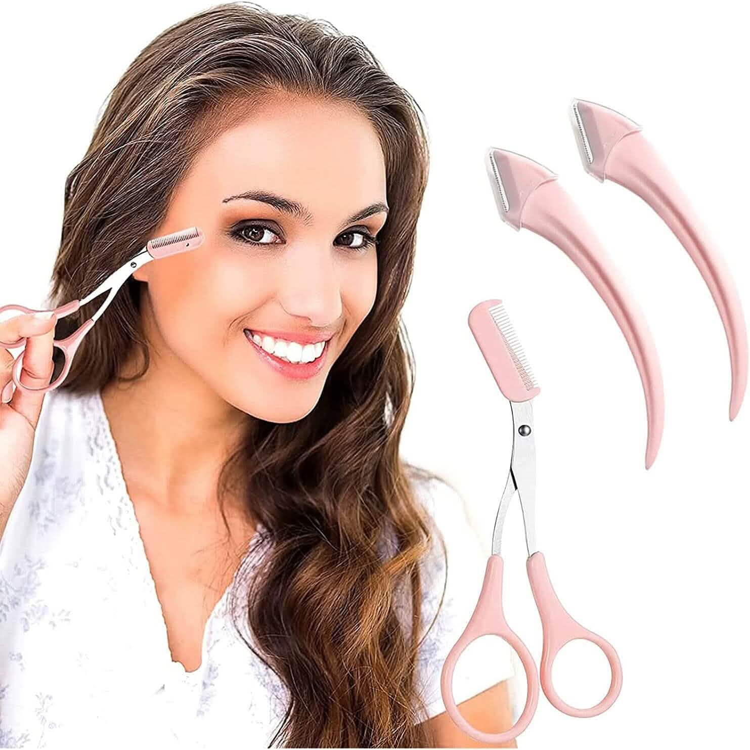 Eyebrow Trimmer Scissors with Comb by DailySale