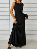 Sleeveless Flowy Maxi Dress by Shopiebay