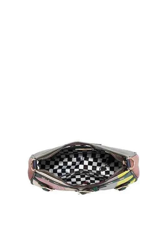 Nicole Lee USA Crescent Shaped Crossbody Bag