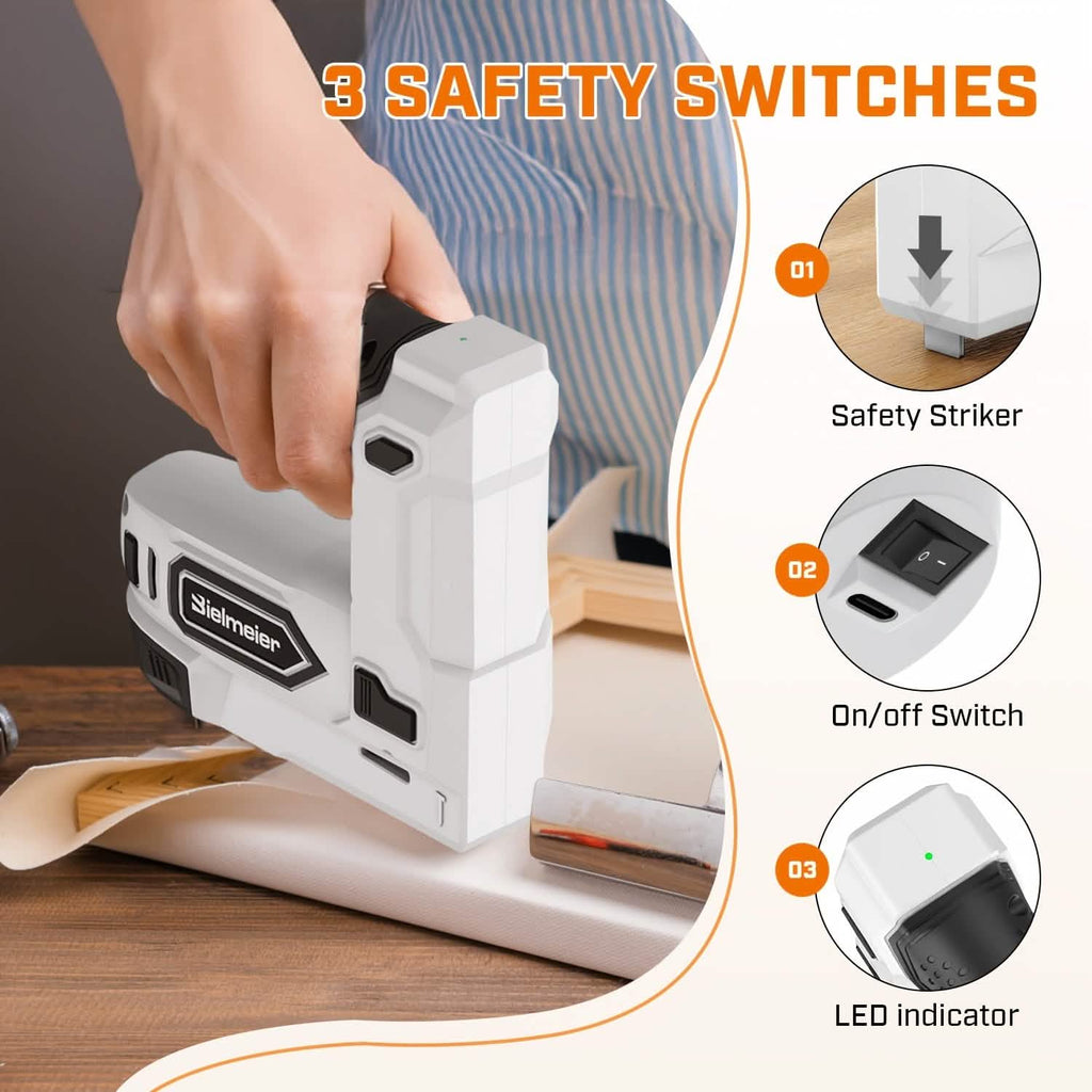 Bielmeier 20V Cordless 2-in-1 Stapler & Brad Nailer by DailySale