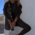 Women's Fashion Sports And Leisure Hooded Sweater Vest Pants Three-piece Set See size chart under “more details”
