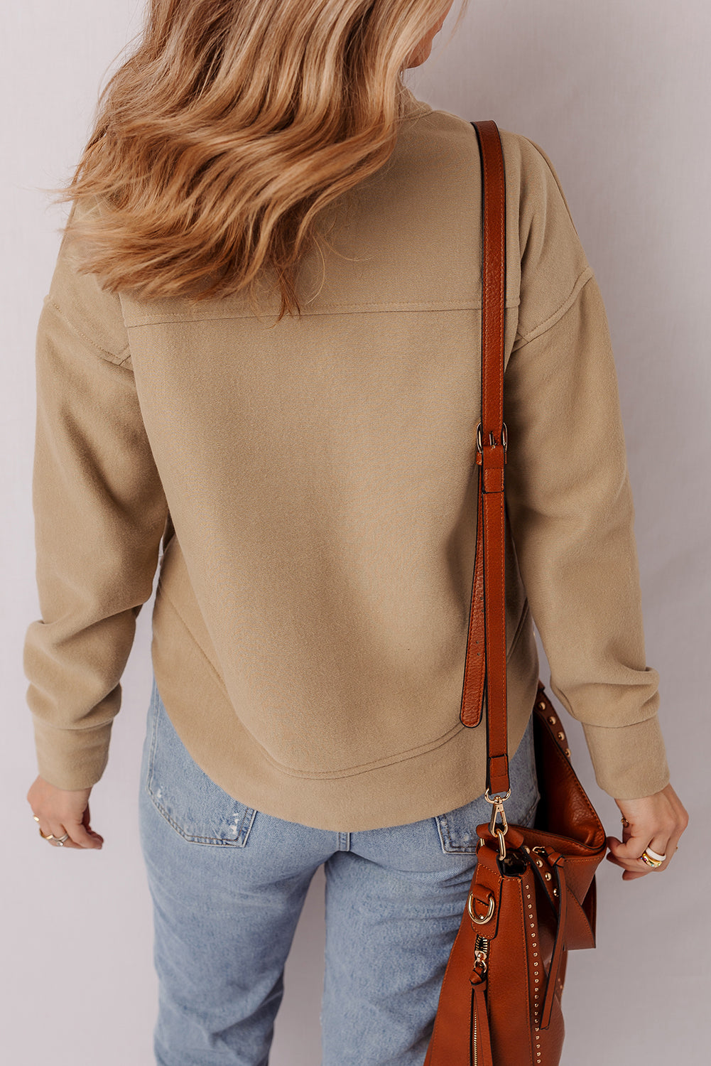 Elina French Grommet Detail Sweatshirt - Goddess Imports Marketplace