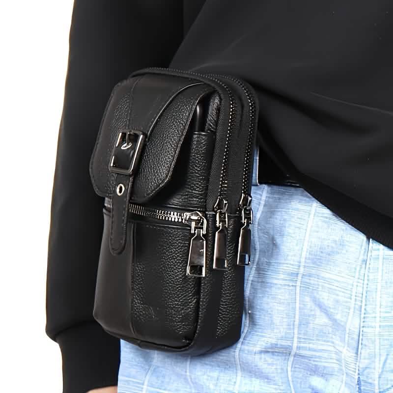 Men’s Genuine Leather Waist Bag Wallet by DailySale