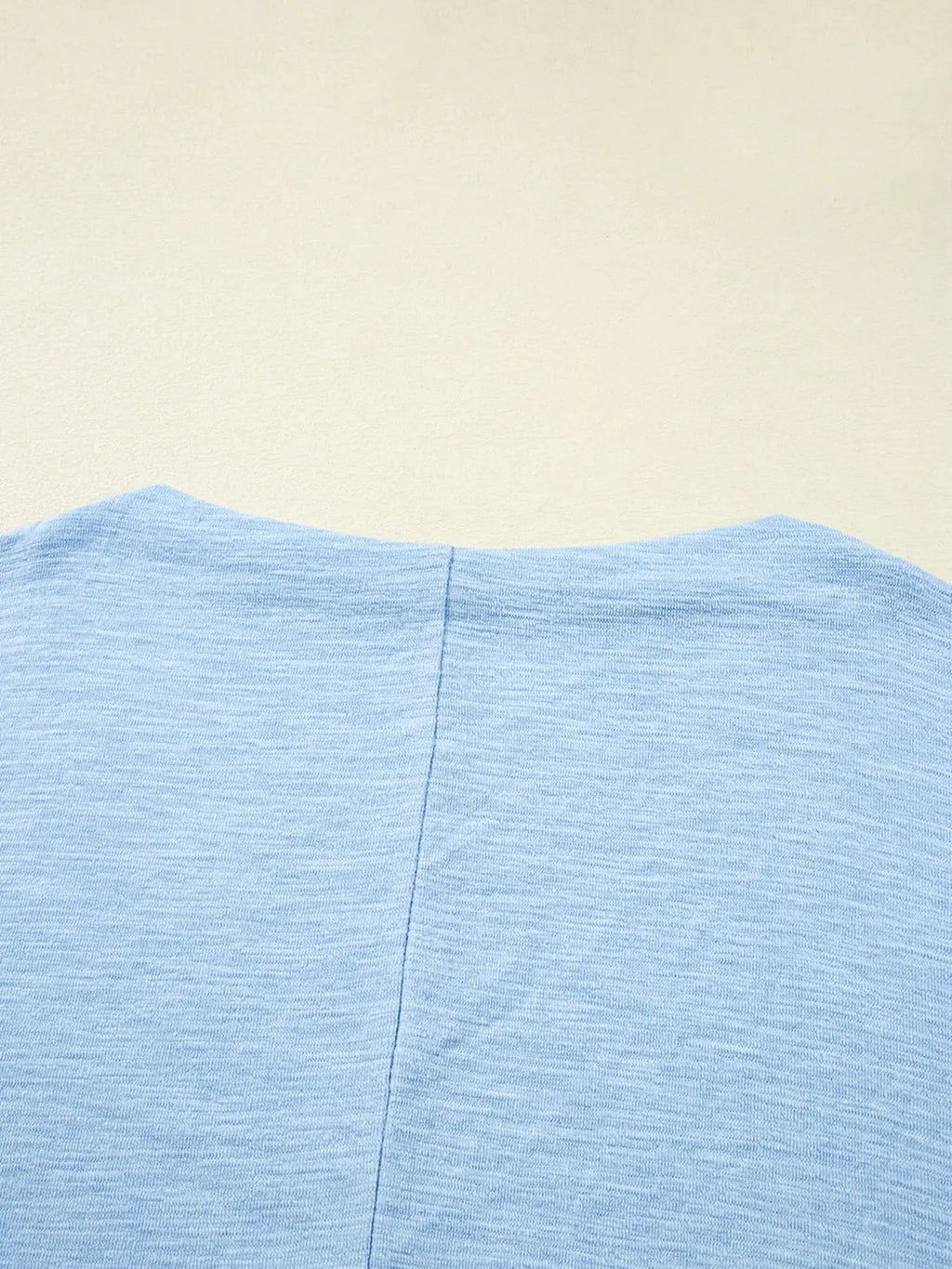 Solid Color Batwing Long Sleeve Top