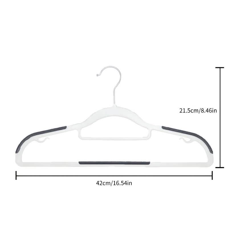 10-Pack: Heavy-Duty Plastic Anti-Skid Clothes Hangers by DailySale